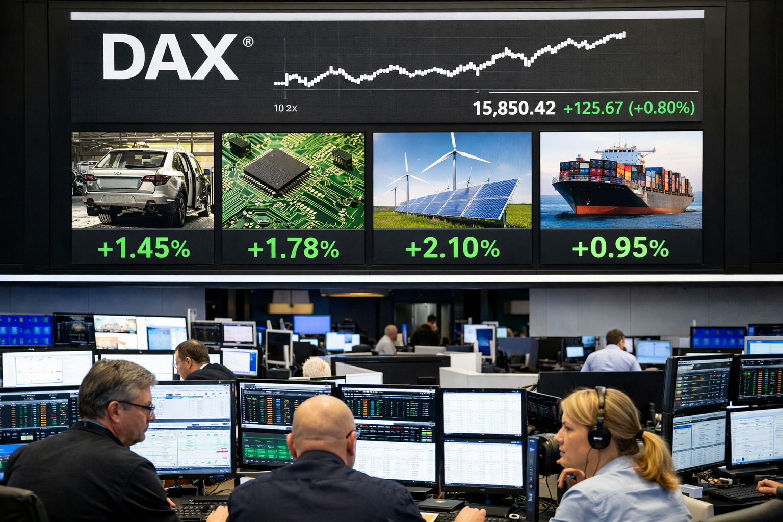 DAX alemán hoy: qué sectores están impulsando al principal índice europeo