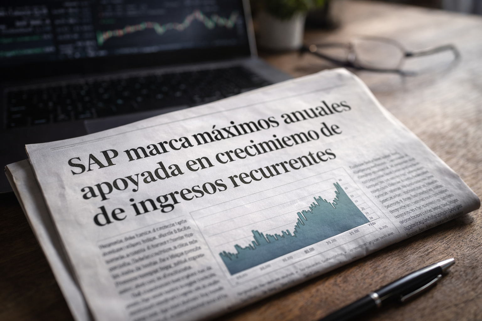 SAP marca máximos anuales apoyada en crecimiento de ingresos recurrentes