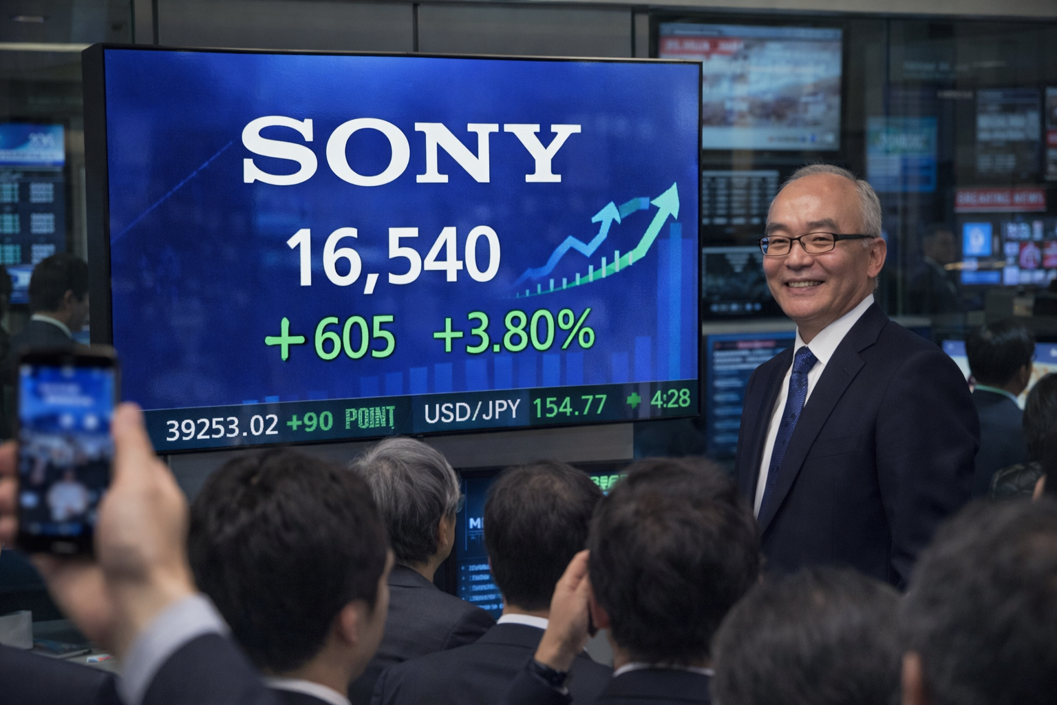 Sony rompe rango lateral tras mejorar previsión de beneficios